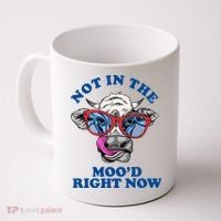 Not In The Mood Right Now Funny Cow Coffee Mug thumb 0