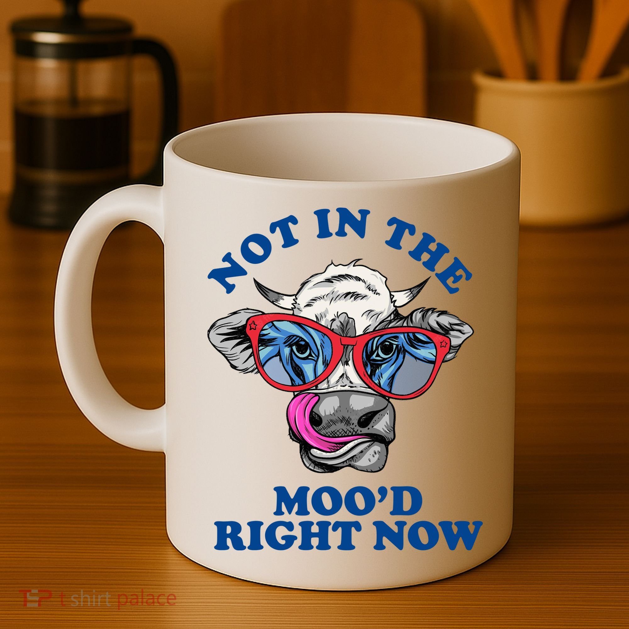Not In The Mood Right Now Funny Cow Coffee Mug
