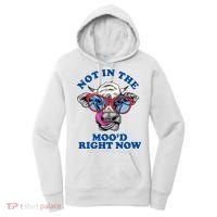 Not In The Mood Right Now Funny Cow Women's Hoodie thumb 0