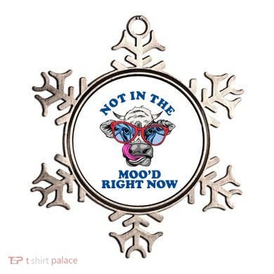 Not In The Mood Right Now Funny Cow Ornament
