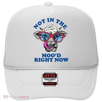 Not In The Mood Right Now Funny Cow Hat