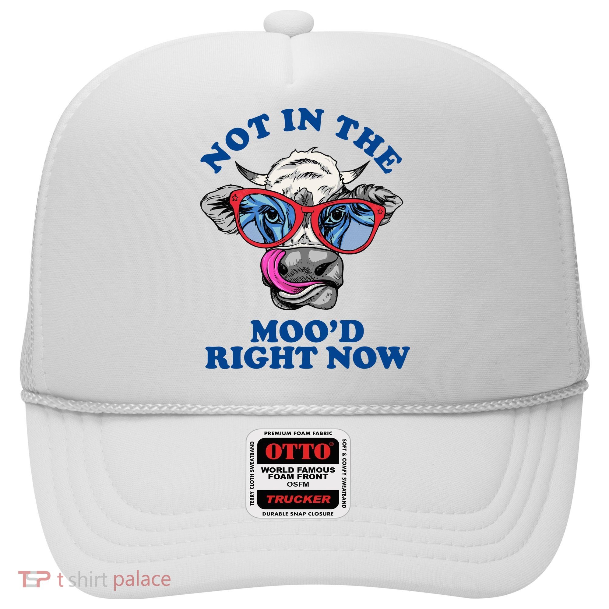 Not In The Mood Right Now Funny Cow Hat
