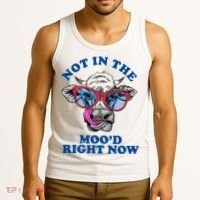Not In The Mood Right Now Funny Cow Tank Top thumb 3