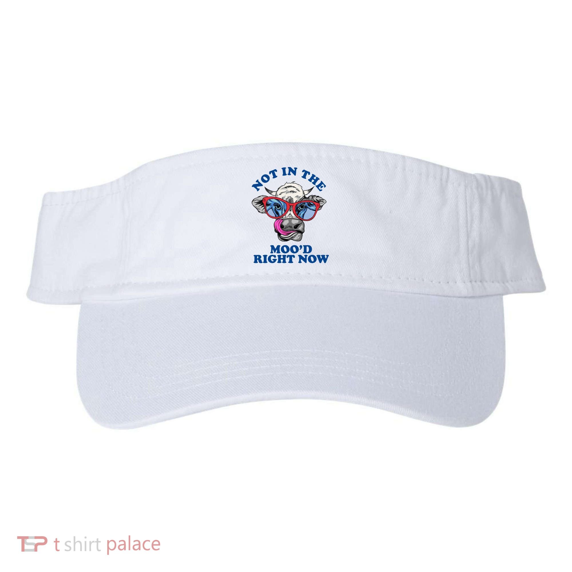 Not In The Mood Right Now Funny Cow Visor