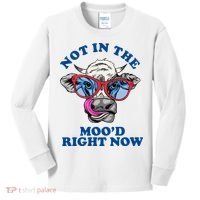 Not In The Mood Right Now Funny Cow Kids Long Sleeve Shirt thumb 0