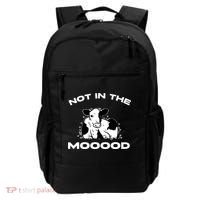 Not In The Mood Funny Cow Moo Meme Mooood Backpack thumb 0