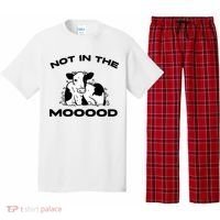 Not In The Mood Funny Cow Moo Meme Mooood Pajama Set thumb 0