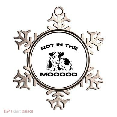 Not In The Mood Funny Cow Moo Meme Mooood Ornament
