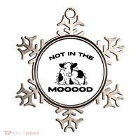 Not In The Mood Funny Cow Moo Meme Mooood Ornament thumb 0
