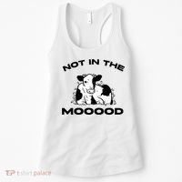 Not In The Mood Funny Cow Moo Meme Mooood Women's Tank Top thumb 0