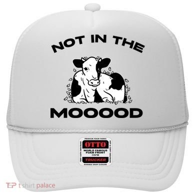 Not In The Mood Funny Cow Moo Meme Mooood Hat
