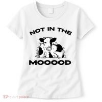 Not In The Mood Funny Cow Moo Meme Mooood Women's T-Shirt thumb 0