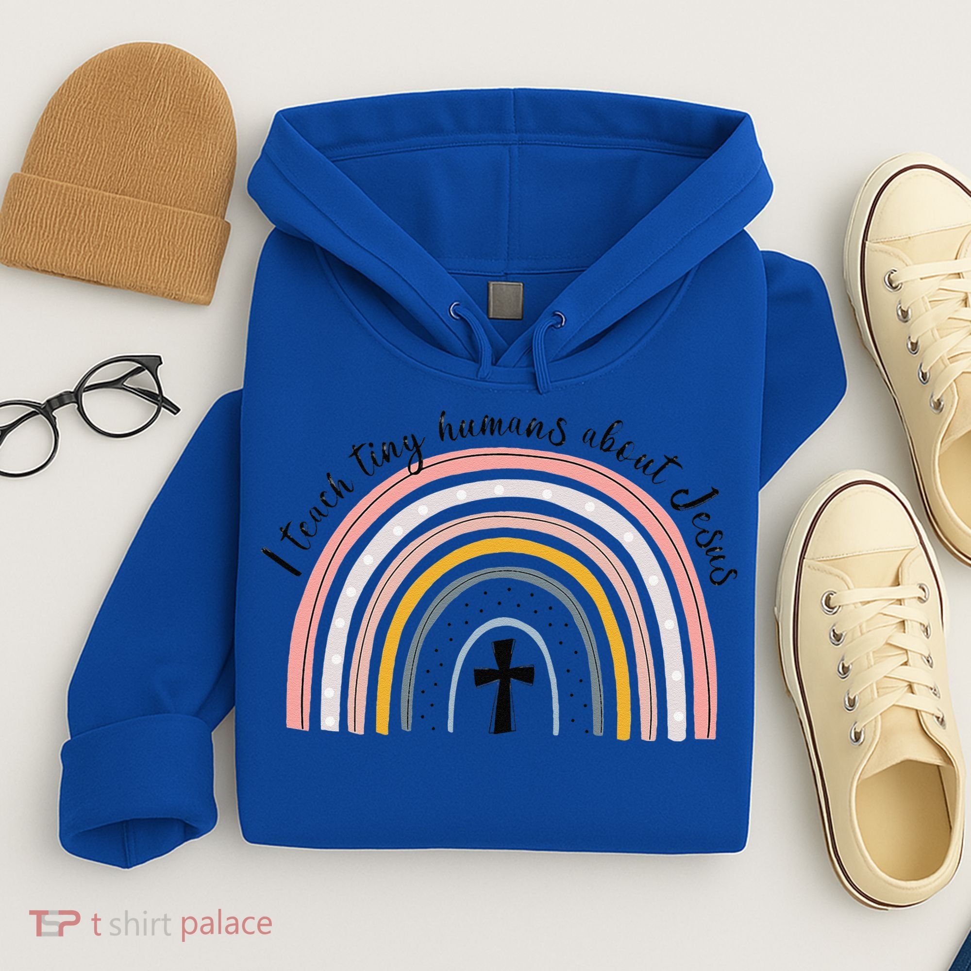 NG0M I Teach Tiny Humans About Jesus Teacher Appreciation Hoodie