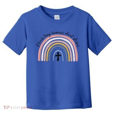 NG0M I Teach Tiny Humans About Jesus Teacher Appreciation Toddler T-Shirt