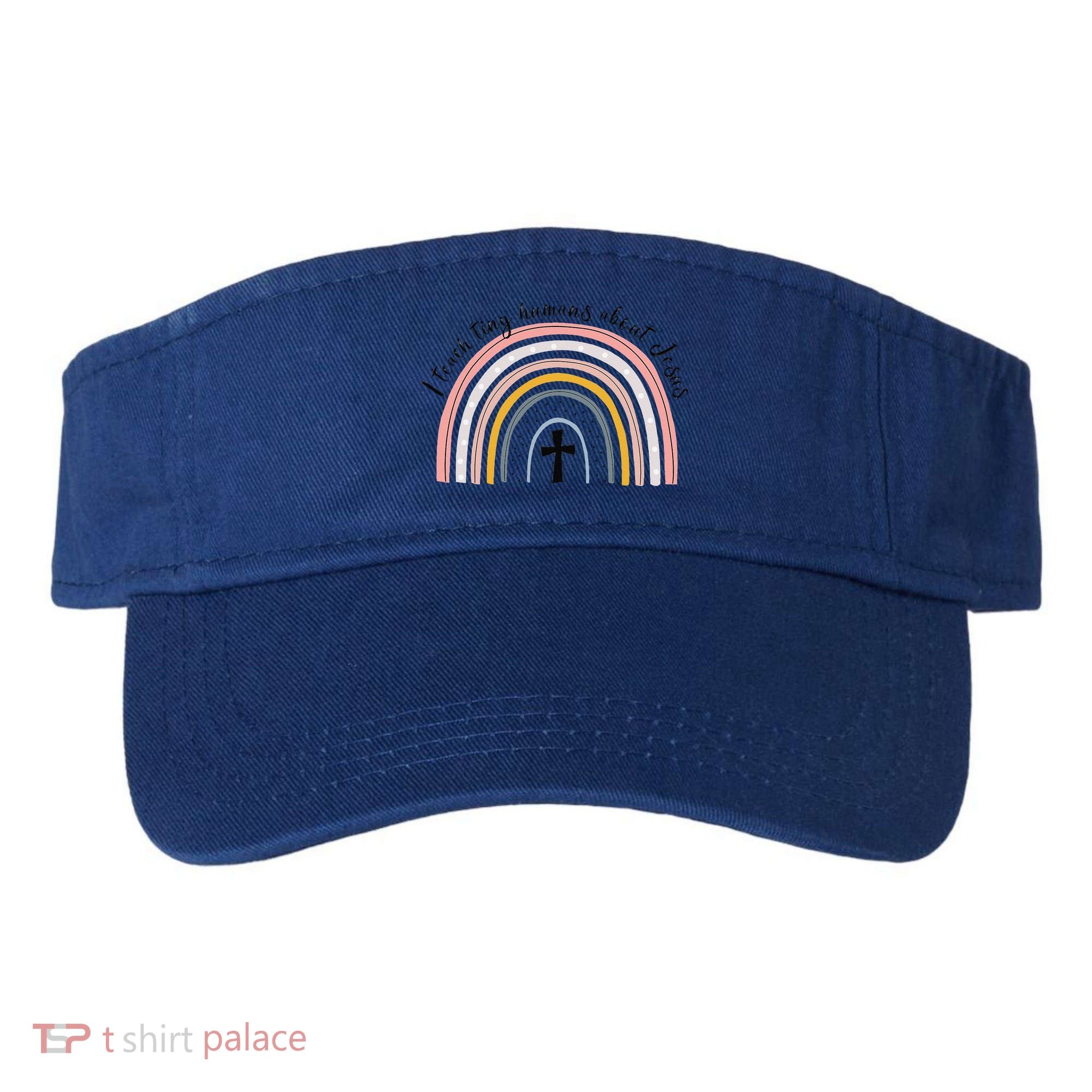 NG0M I Teach Tiny Humans About Jesus Teacher Appreciation Visor