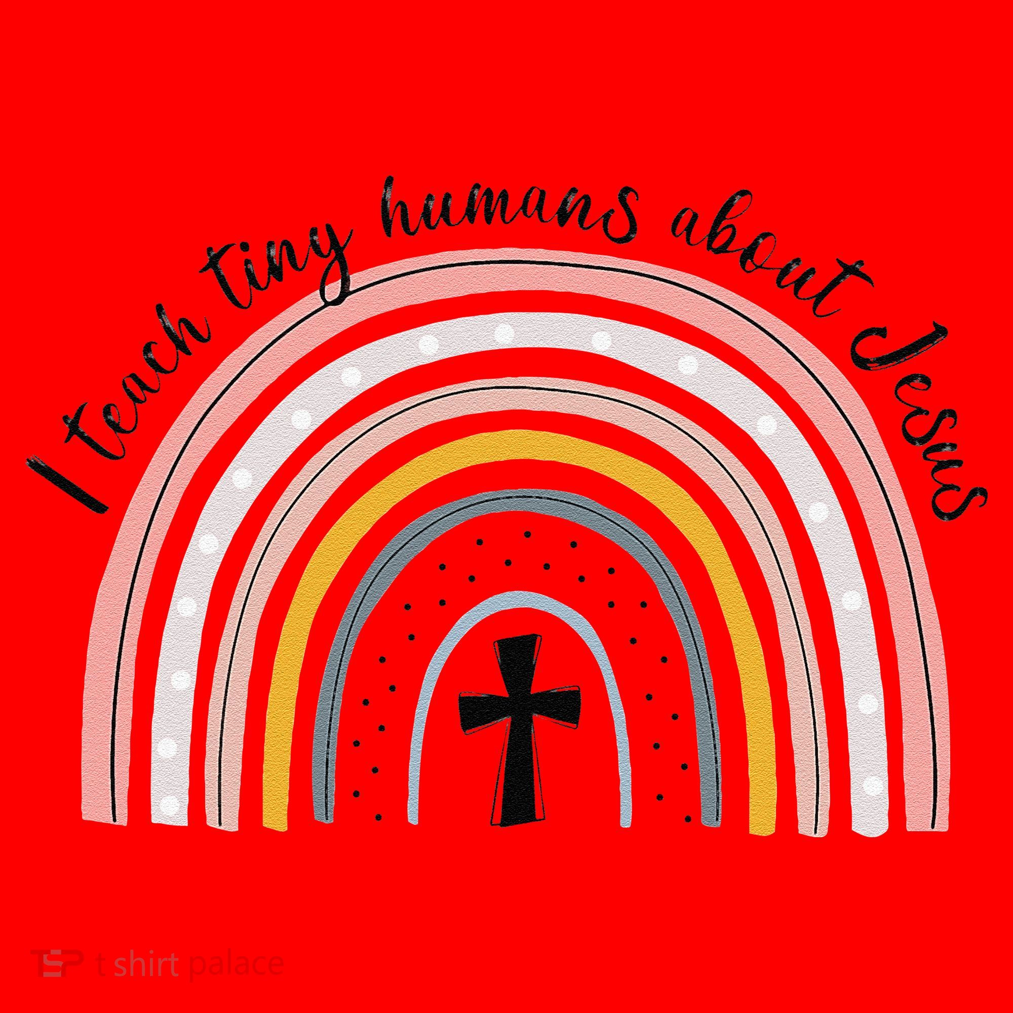 NG0M I Teach Tiny Humans About Jesus Teacher Appreciation Santa Hat