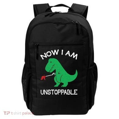 Now I'm Unstoppable - Funny T-Rex Dinosaur Backpack