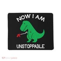 Now I'm Unstoppable - Funny T-Rex Dinosaur Mousepad thumb 0