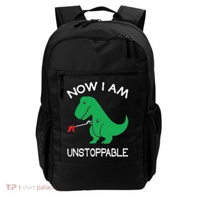 Now I'm Unstoppable Funny TRex Dinosaur Backpack