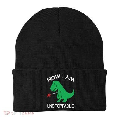 Now I'm Unstoppable Funny TRex Dinosaur Beanie