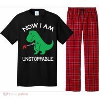 Now I'm Unstoppable Funny TRex Dinosaur Pajama Set thumb 0