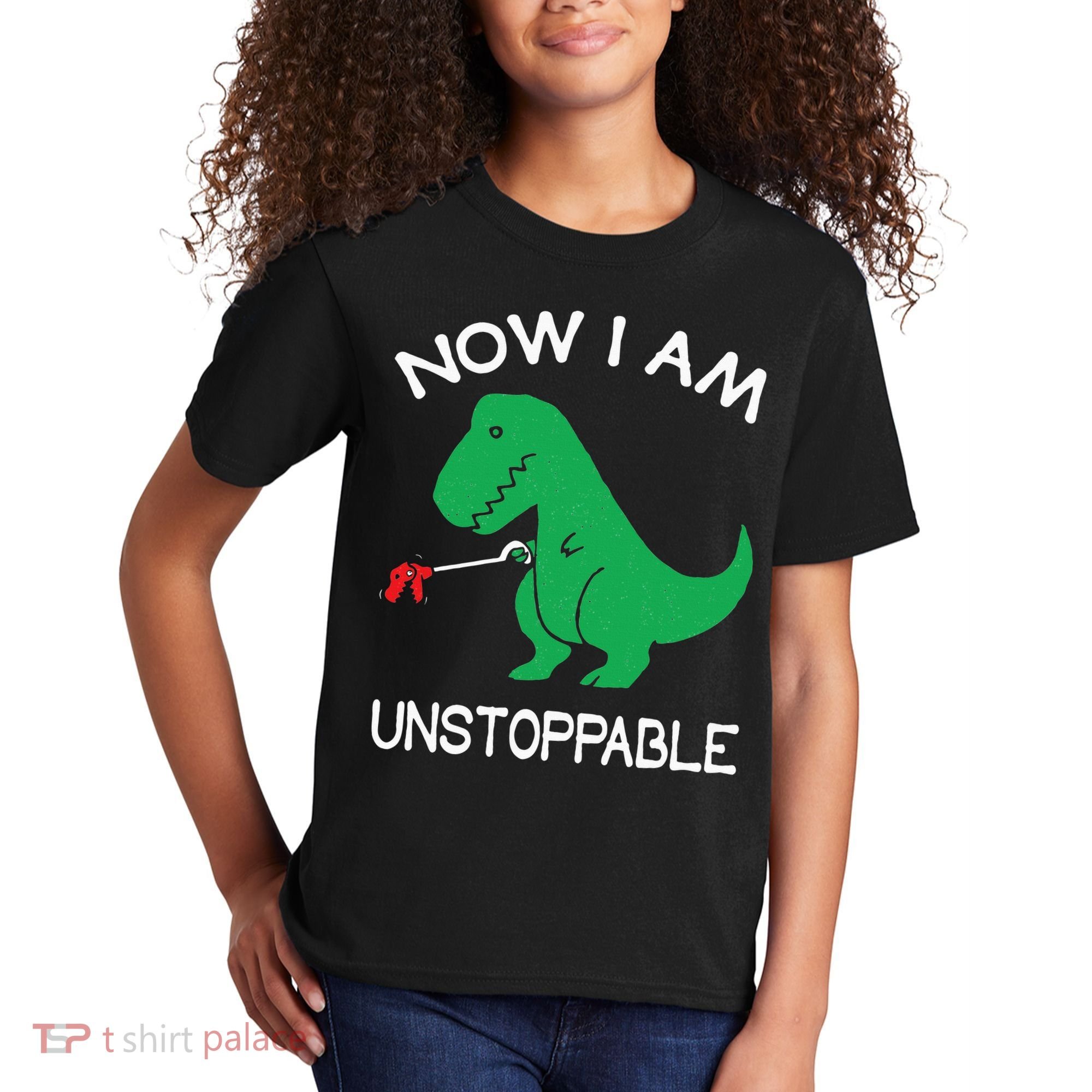 Now I'm Unstoppable Funny TRex Dinosaur Kids T-Shirt