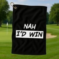 Nah ID Win Golf Towel thumb 1