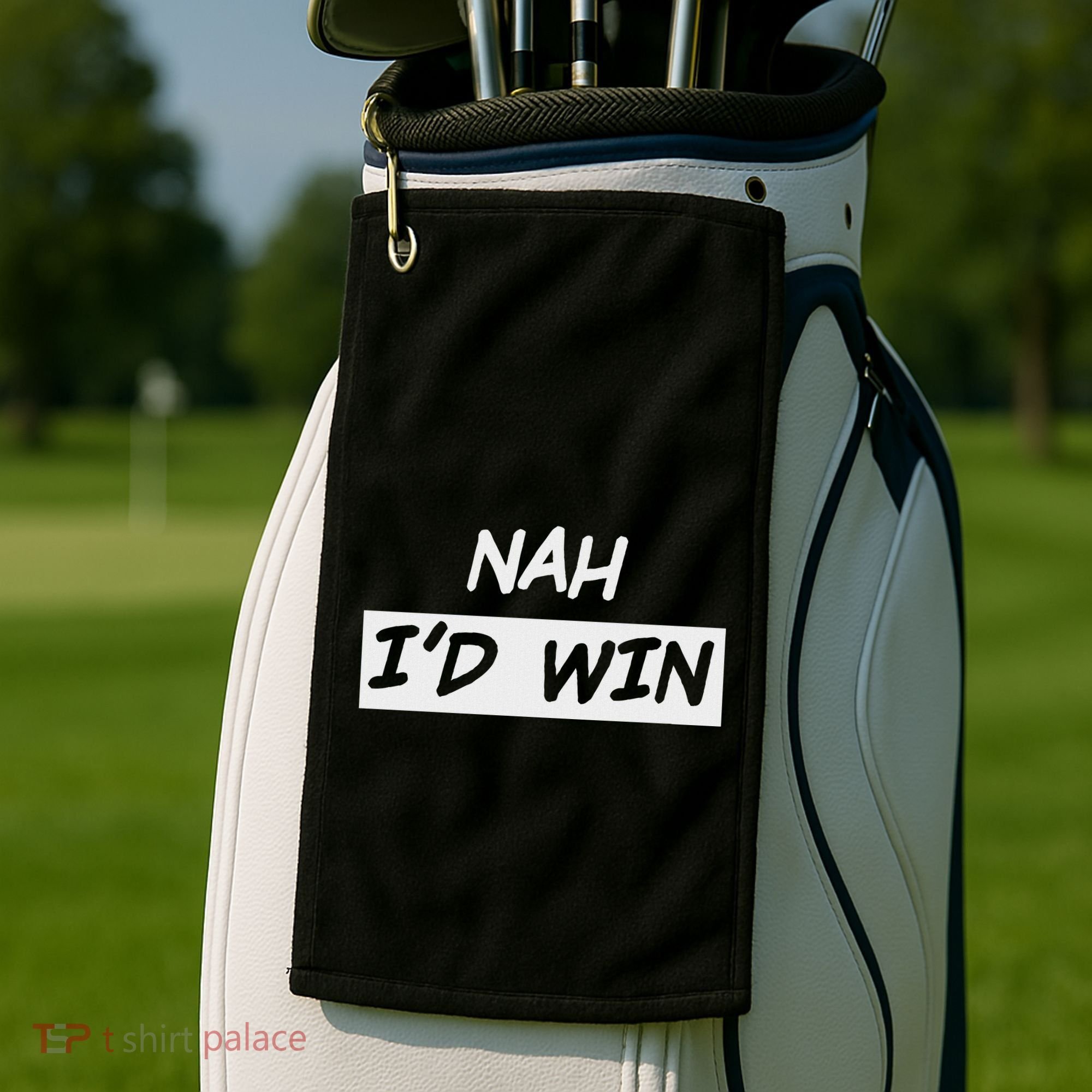Nah ID Win Golf Towel