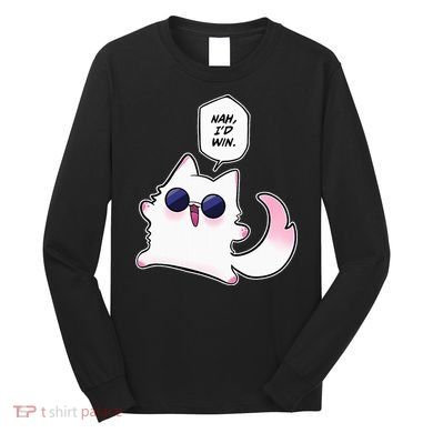 Nah ID Win Gojo Cat Meme Long Sleeve Shirt