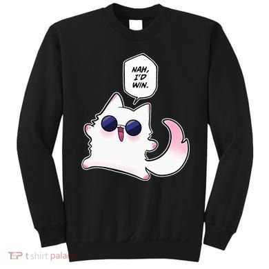 Nah ID Win Gojo Cat Meme Sweatshirt