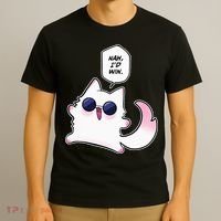 Nah ID Win Gojo Cat Meme T-Shirt thumb 3