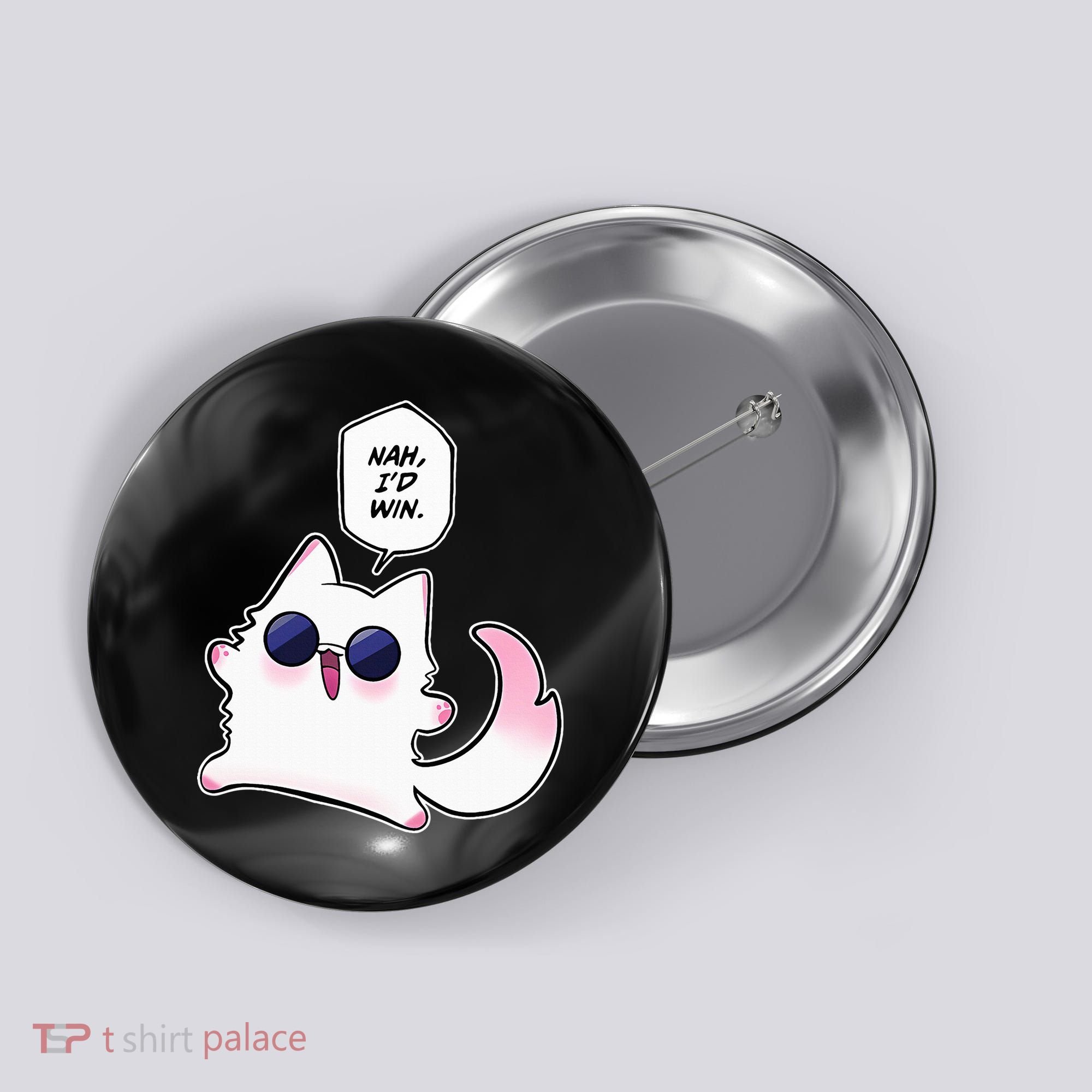 Nah ID Win Gojo Cat Meme Button