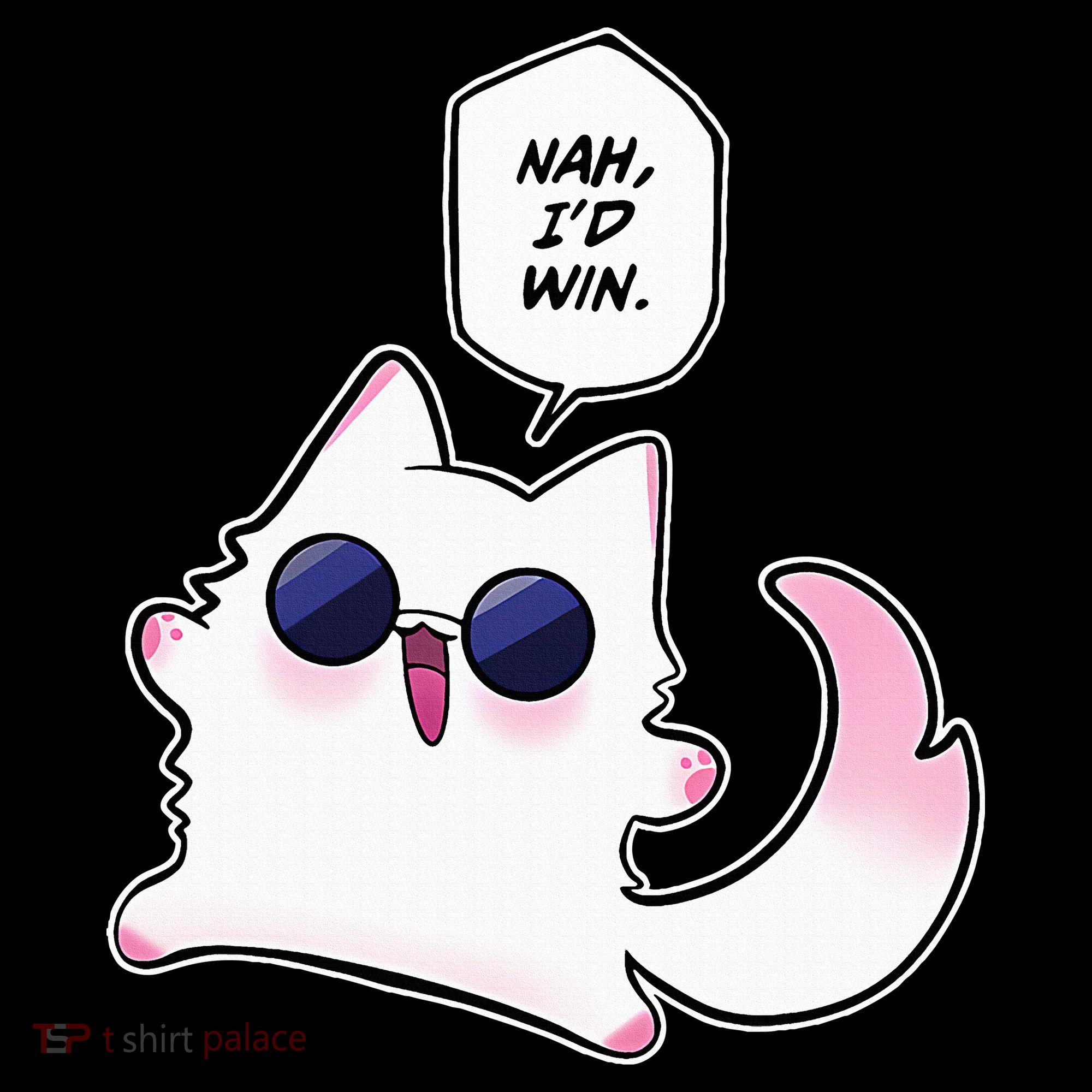 Nah ID Win Gojo Cat Meme Coaster