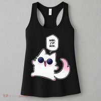 Nah ID Win Gojo Cat Meme Women's Tank Top thumb 3