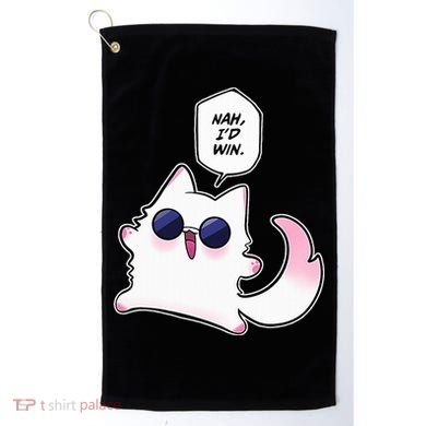 Nah ID Win Gojo Cat Meme Golf Towel