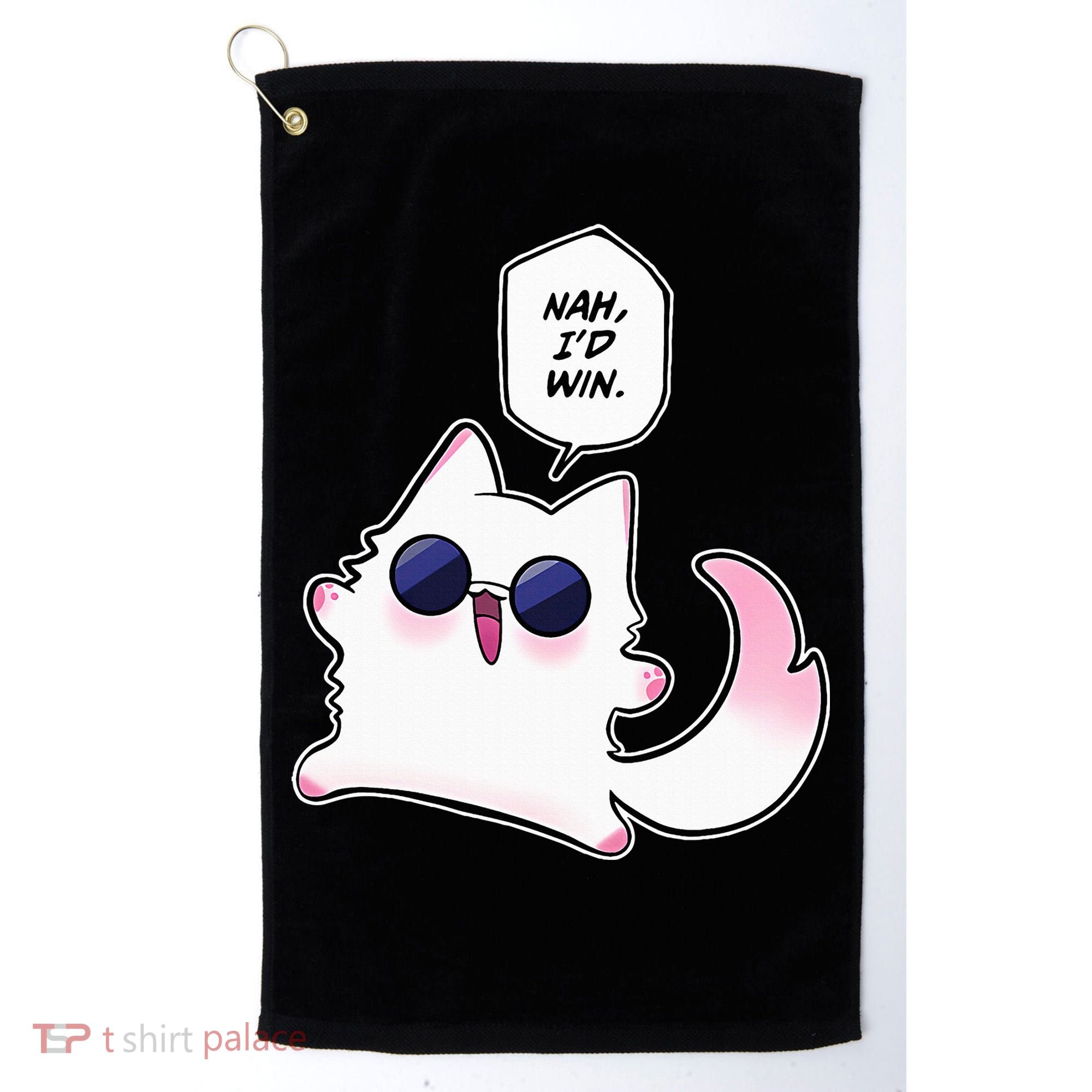 Nah ID Win Gojo Cat Meme Golf Towel