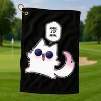 Nah ID Win Gojo Cat Meme Golf Towel thumb 1