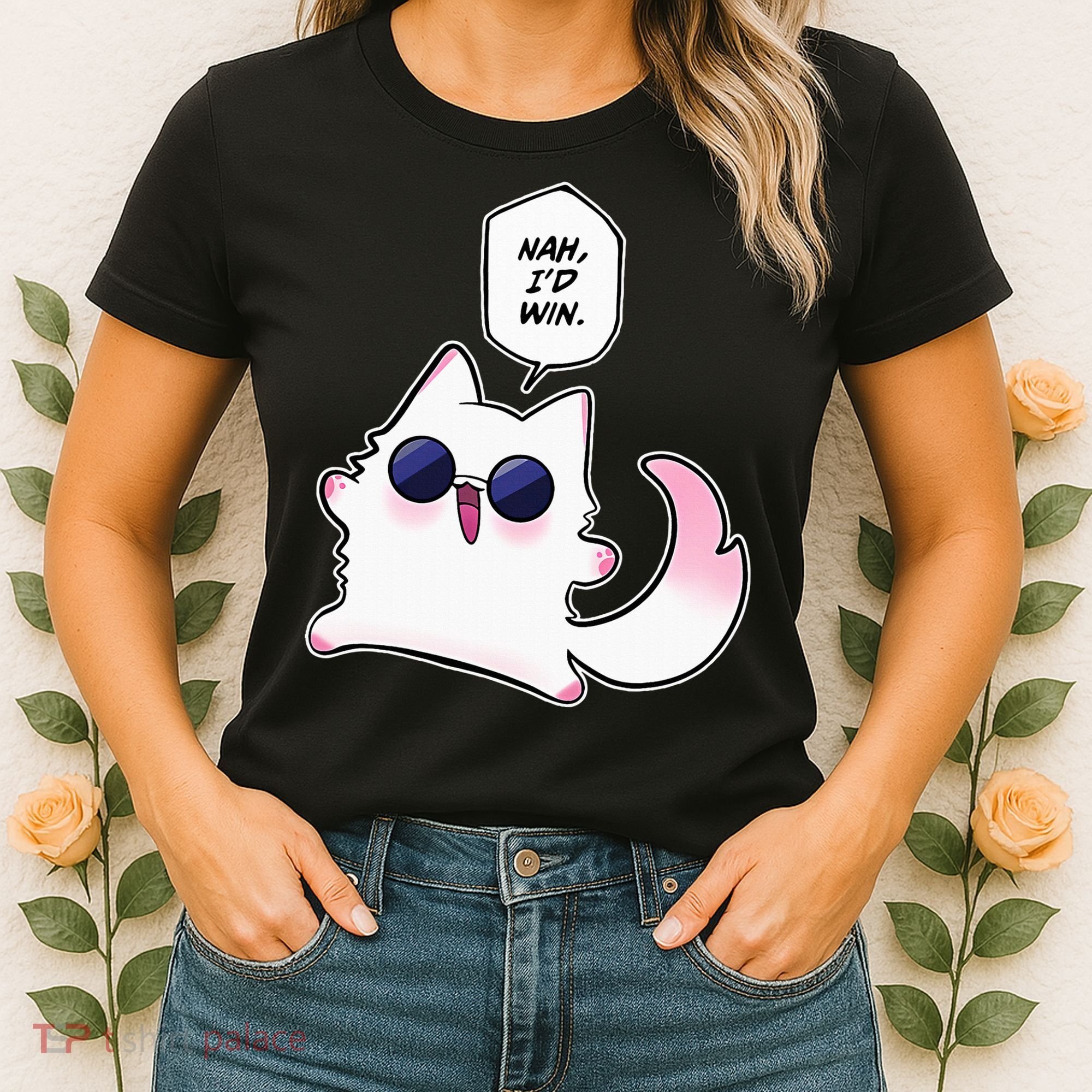 Nah ID Win Gojo Cat Meme Women's T-Shirt