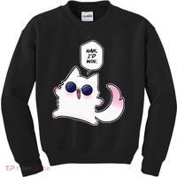Nah ID Win Gojo Cat Meme Kids Sweatshirt thumb 0
