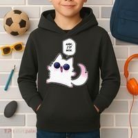 Nah ID Win Gojo Cat Meme Kids Hoodie thumb 2