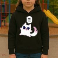 Nah ID Win Gojo Cat Meme Kids Hoodie thumb 3