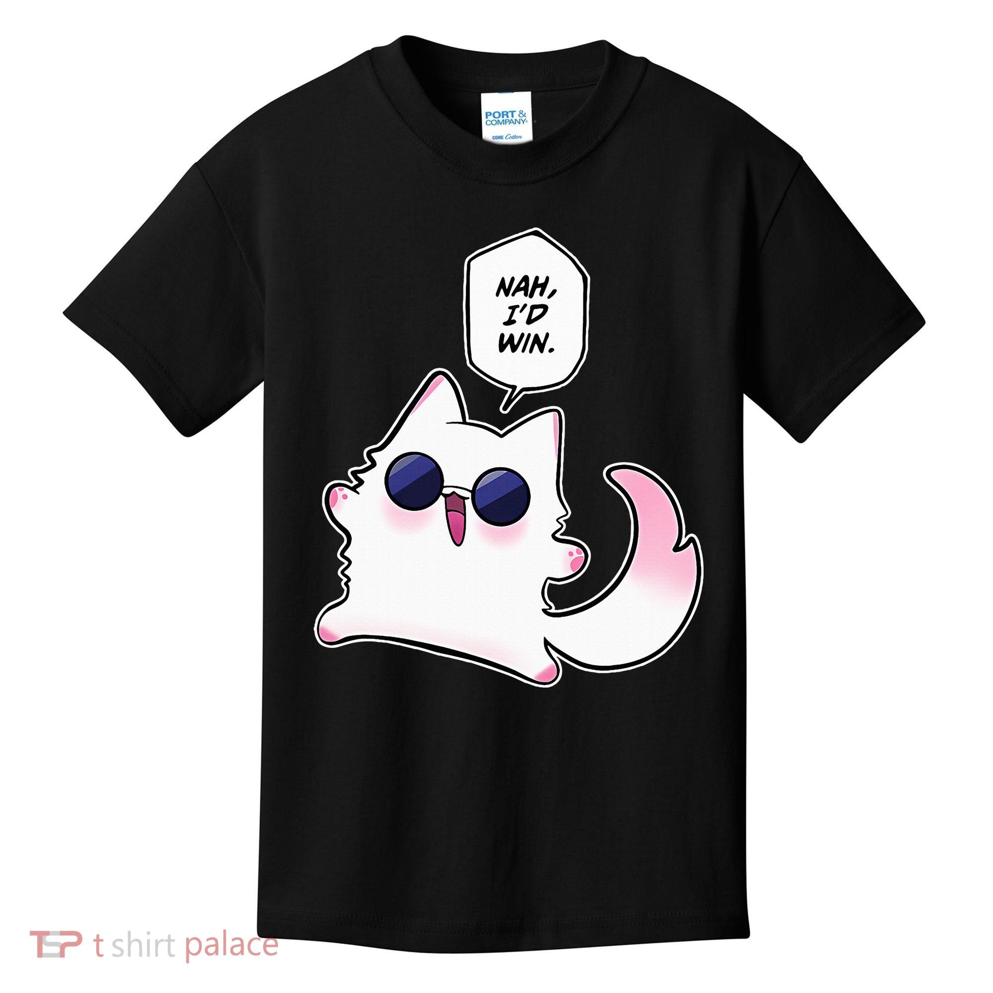 Nah ID Win Gojo Cat Meme Kids T-Shirt