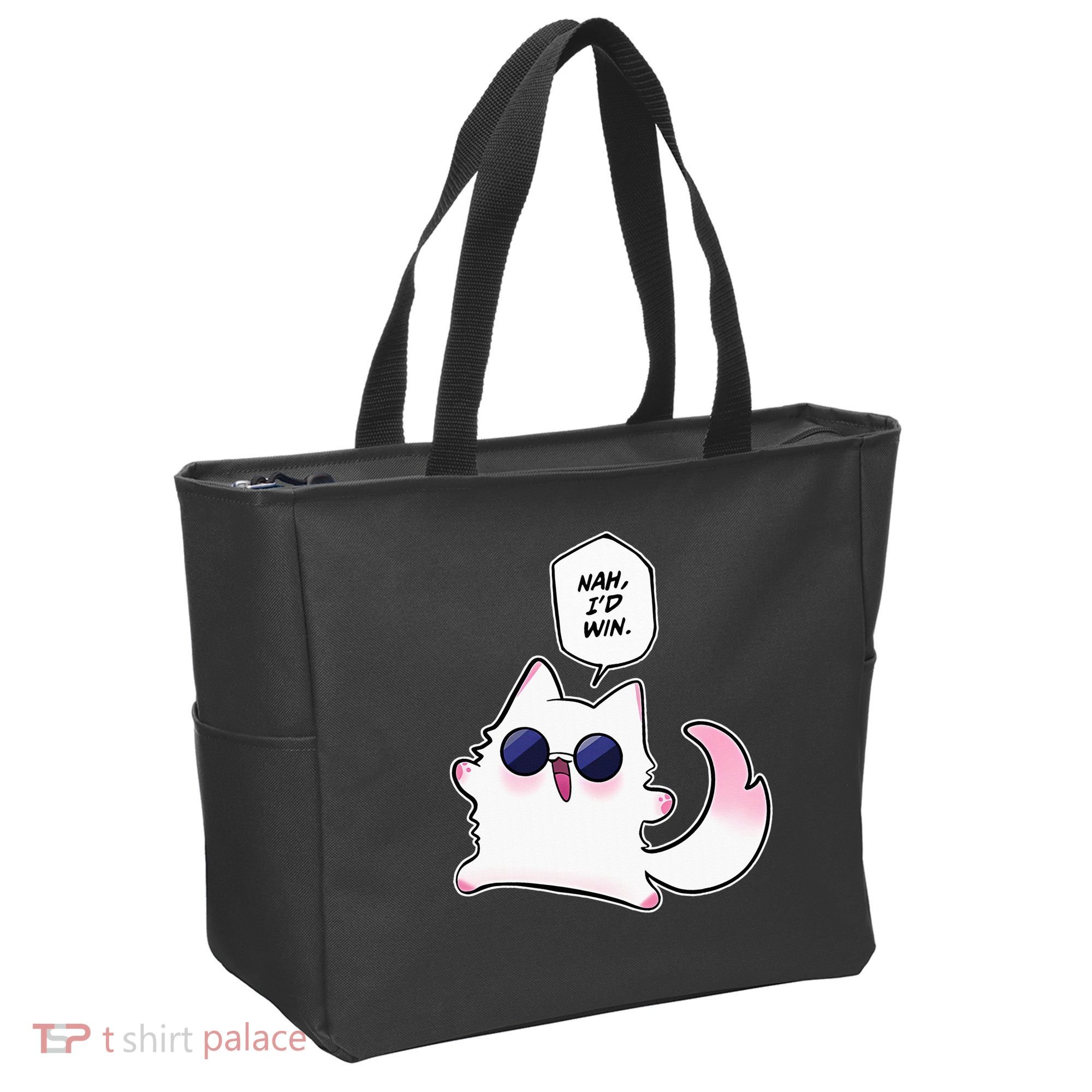 Nah ID Win Gojo Cat Meme Tote Bag