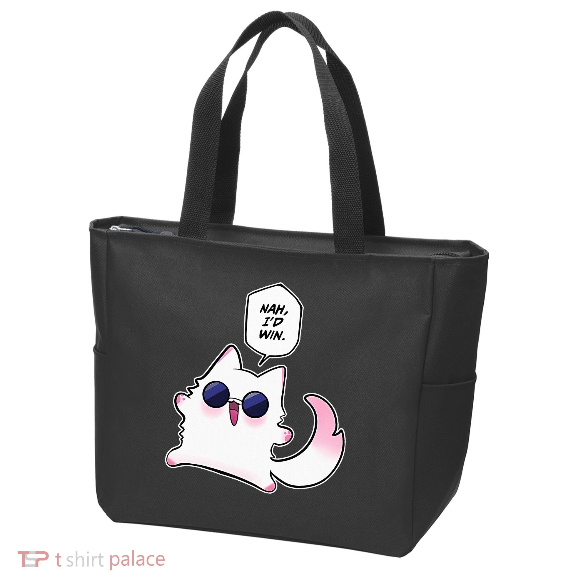 Nah ID Win Gojo Cat Meme Tote Bag