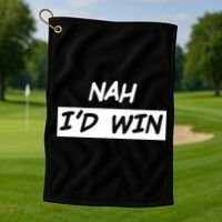 Nah ID Win Golf Towel thumb 1