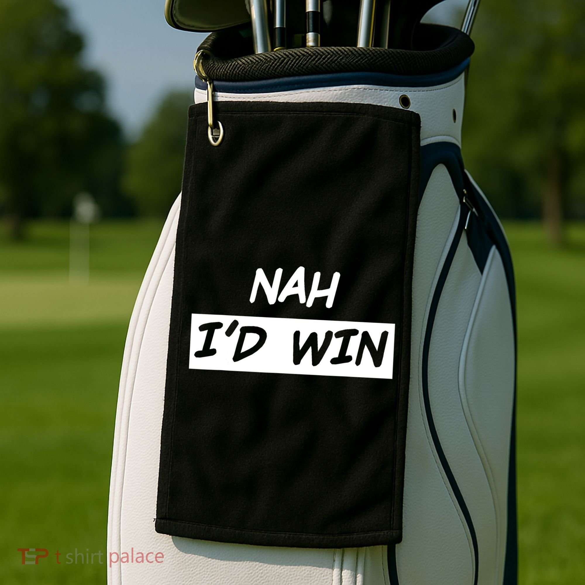 Nah ID Win Golf Towel