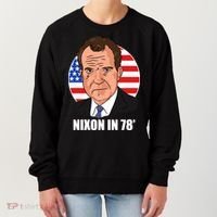 Nixon In 78' President USA Flag Women's Sweatshirt thumb 0