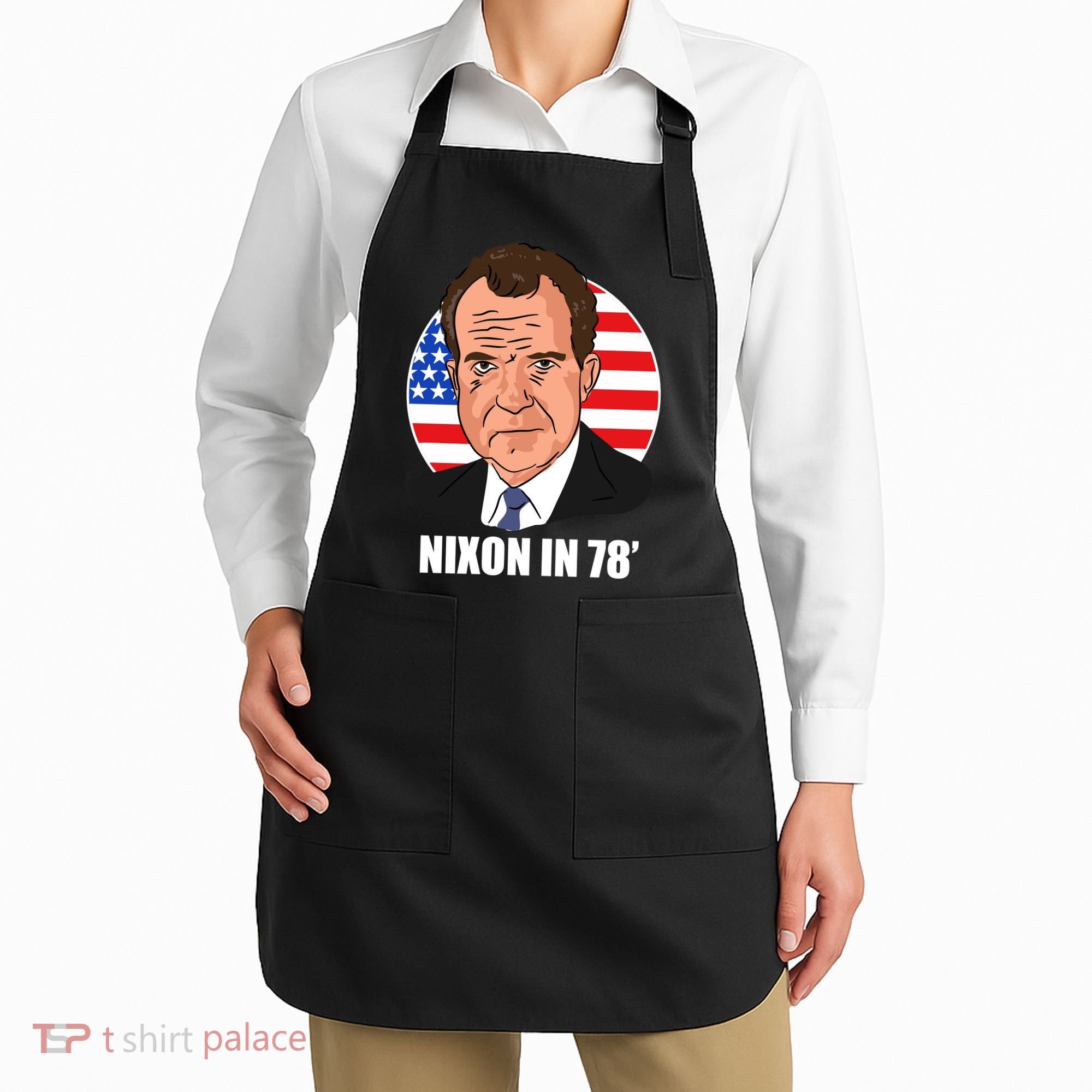 Nixon In 78' President USA Flag Apron