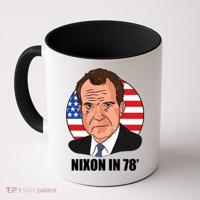 Nixon In 78' President USA Flag Coffee Mug