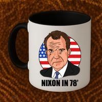 Nixon In 78' President USA Flag Coffee Mug thumb 2